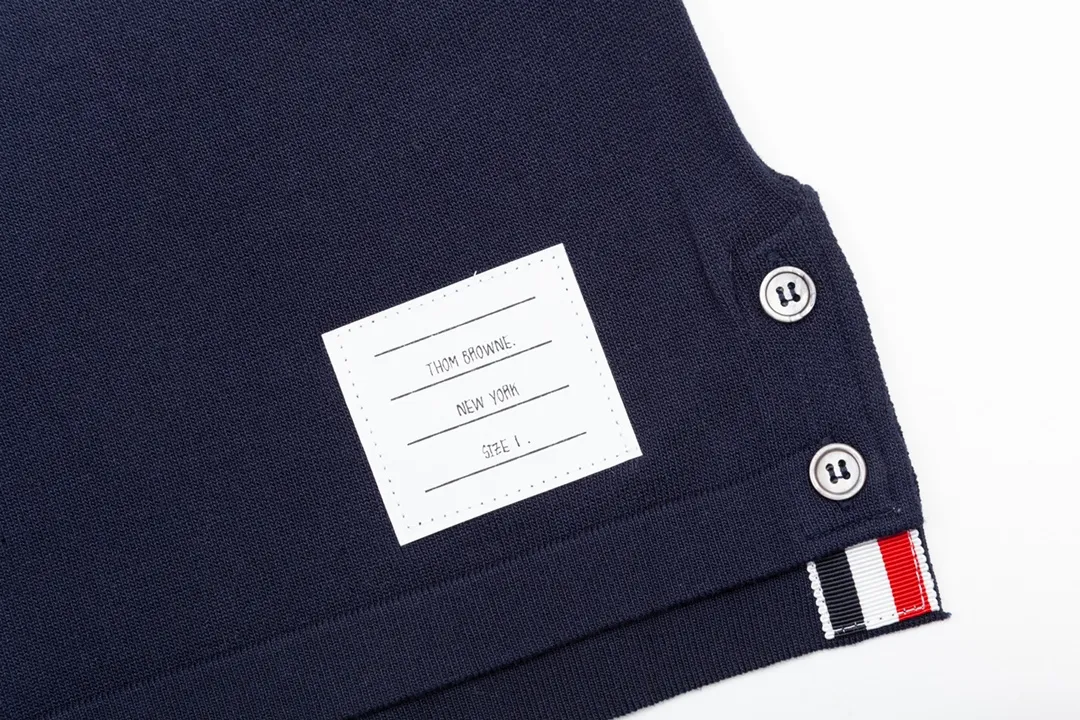 Thom Browne ➡️ POLO ， Retro Same Style Versatile : Size：M-3XL